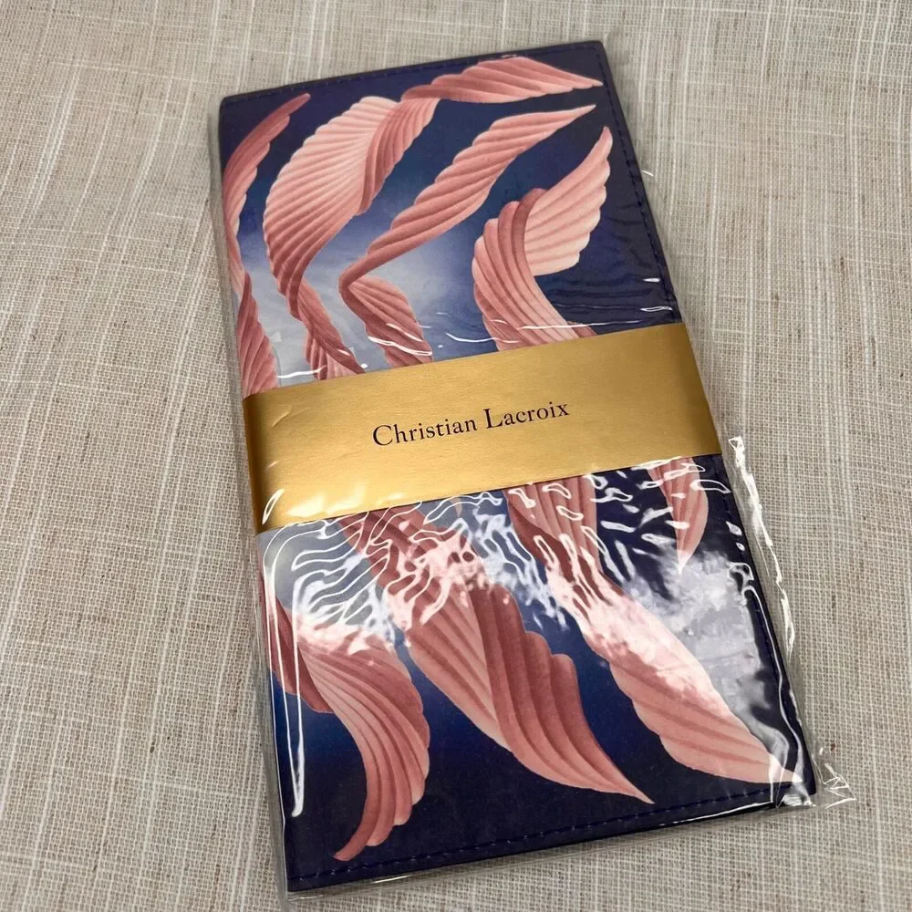 Christian Lacroix Travel Journal Soft Notebook Cascade Pink Blue Vegan Cover